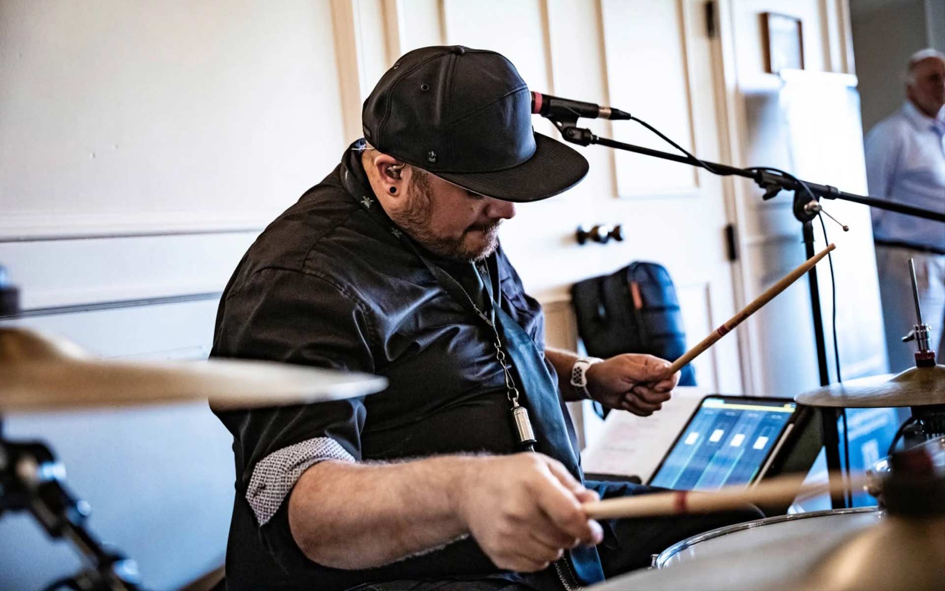 Big Badd Band Drummer at Corporate Event for Businesses